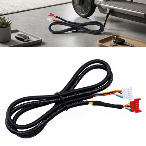 Plug And Play Electric Scooter Cable Harness Rubber Copper Power Cable For Stable Transmission Replacement shown with scooter