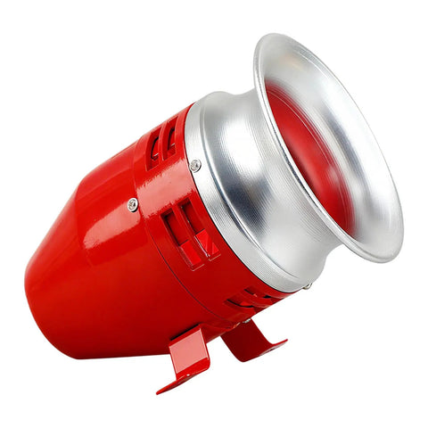 Heavy Duty 24V DC Motor Siren Featuring Rock Solid Metal Housing For Industrial Security And Emergency Warning Systems Delivering A Piercing 125 Decibel Tone That Cuts Through Harsh Environments Like A Beast
