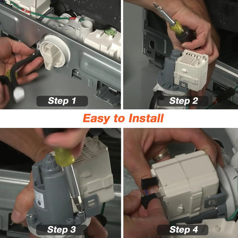 Installation steps for Samsung Front Load Washer Drain Pump Motor Upgrade For DC31 00187A 00178D PX3516 01 DC97 20621A DC97 19289F.