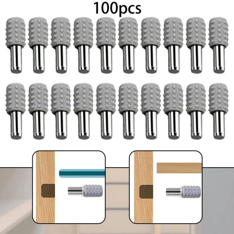100 Pieces Cabinet Shelf Pins Hardware Supports Anti Slip Pegs For Laminate Cabinets 2 Cm By 0.5 Cm Size Durable Shelf Brackets