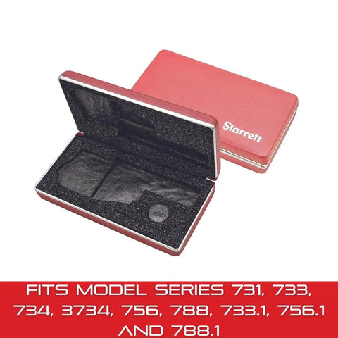 Durable Protective Case For Electronic Micrometers 3734 And 734 Series with open foam interior and sturdy steel build