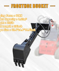 Heavy Duty Skid Steer Loader Attachment Digger Hoe With 12 Inch Bucket And 59 Inch Digging Depth displayed with specs