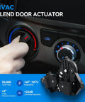 Factory Spec Blend Door Actuator Heater Damper Servo Assembly Drops Right Into 2007 To 2021 Toyota Tundra Dashboard showing HVAC controls and actuator.