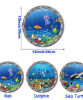 Underwater Ocean World Wall Decals Set Dope 12 Inch Round 3D Peel And Stick Vinyl Stickers With Dolphins Turtles And Fish