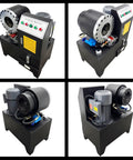 Rock Solid Electric Hose Crimping Machine For Hydraulic Tube Press With Ten Die Kits Smooth 220 Volt operation, heavy duty design.