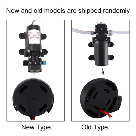 Heavy Duty 12V Auto Car Oil Extraction Pump Kit New Type vs Old Type motor design comparison for oil transfer.
