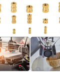 DIY Ready Heated Insert Kit With 1 Hot Iron Rod And 7 Tip Inserts Including M2 M2.5 M3 M4 M5 M6 M8 And 330 Brass Knurled Nuts for 3D printing.