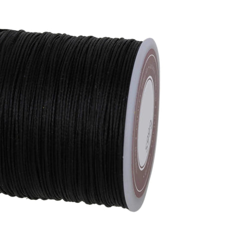 Rock Solid Waxed Thread For Leather Sewing And Bookbinding Hella Durable Half Millimeter Black Cord Great For Handcraft Projects That Gonna Hold Tight Without Fraying Or Snagging Edges On Your Next Custom Piece