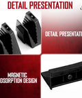 Close-up of Slick Modular Wrench Organizer System With 48 Magnetic Holders showing magnetic adsorption design and detail view