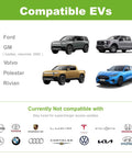 Image showing compatible EVs for Heavy Duty Nacs To Ccs1 Ev Fast Charging Adapter 500A 1000V Dc Level 3 Converter.