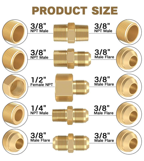 12 Ft High Pressure Braided Propane Hose Extension With Conversion Couplings For BBQ Grill, Fire Pit, And Heater adapters