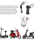 36V 500W Motor Controller With Throttle Grip For Electric Scooters, Tricycles, And Bikes, DC Speed Control Box Kit