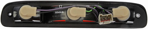 Back view of Center High Mount Stop Light Assembly for select Ford and Mazda models with plug and play installation, wiring visible.