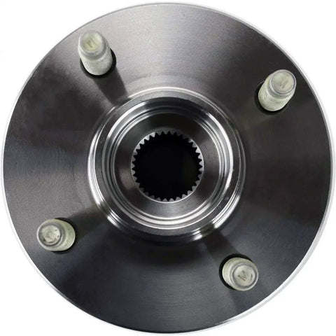 Top view of Saturn Ion Front Wheel Hub Assembly Direct Fit Replacement 2003 2004 2005 2006 2007 Fits Front Driver Or Passenger Side