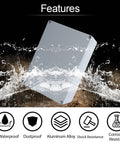 Rugged Outdoor Aluminum Electrical Junction Box IP67 Waterproof Dustproof Enclosure Built For Tough Outdoor Use Gray