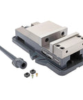 Heavy Duty 6 Inch Milling Machine Vise Crafted From Tough Ductile Iron With Hardened Steel Smooth Jaws engineered for CNC and manual mills.