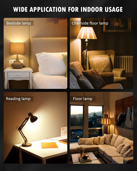 A19 3 Way LED Light Bulb 400 Lumens, 900 Lumens, 1300 Lumens Soft White 3000K for various indoor lamp applications