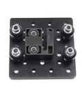 Befenybay 2pcs anti-backlash nuts for 8mm lead screw installed on a perforated mounting plate