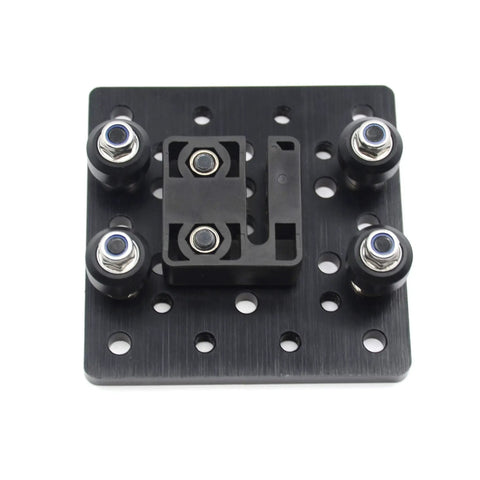 Two Pack Anti Backlash Nut For 8mm Diameter T8 Lead Screws For CNC Machines And 3D Printers, mounting plate with holders