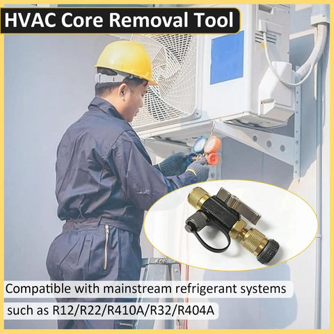 Quarter Inch Mega Flow Valve Core Removal Tool Pro Grade Vacuum Rated To Twenty Microns With Magnetic Hanger HVACR.