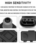 Fuel Tank Pressure Sensor And Evap Pressure Sensor Replacement Kit for Delphi III Vehicles, close-up details of sensor ports.