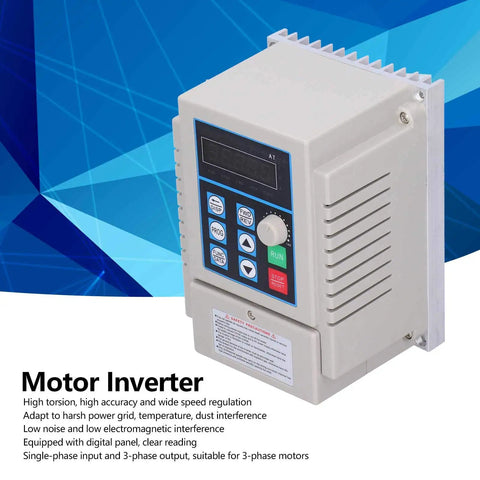 750W 110V Single Phase To 3 Phase VFD Inverter Frequency Converter With 50 to 60Hz Output The Go To Motor Drive For Industrial Motors And Equipment Energy Efficient 110VAC