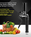 High Pressure Brass Dishwasher Sprayer Hose For Commercial Kitchens with vegetables in the background
