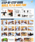 Step-by-step assembly guide for Remote Control Paper Airplane Kit With Gyro Stabilizer And Dual Propellers tutorial.