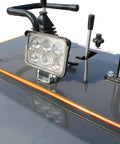 Close-up of control panel on Beast 23HP Mini Skid Steer Loader With Tracks, 840 Lb Lift, 35 Degree Tilt, RATO Engine, Air Cooled.