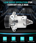 Superior A/C Compressor Keep Your Daily Cruisers Frosty For Nissan Versa Note 2012-2019 And Tiida 2016-2018 showing low noise operation.