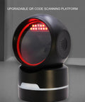 Hands Free USB Barcode Scanner For Retail And Supermarkets, Fast 1D 2D QR Reading, Plug And Play Desktop Reader, Adjustable Angle