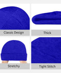 Kick Cold Weather To The Curb With This Straight Up Cozy Black And White Piano Plate Grid Knit Hat Crafted From Ultra Plush Acrylic Fiber For No Cap Winter Warmth Indoors Or Stepping Outside, showcasing classic design, thick material, stretchy fit, and tight stitches.