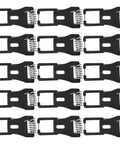Lawsen Spring Clips Recessed Lighting 60Pcs Bulb Retaining Spring Clips for Recessed Lighting, black metal clips in grid pattern.