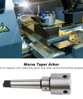Shop Grade Morse Taper 3 To 1-1/4 Weldon Shank Arbor Adapter Sleeve For Magnetic Drill Press Bench Lathe And Vertical Mill Drop In Fit Built Tough From Rust Resistant Steel in a machining setup.