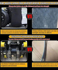 Comparison of High Duty Electric Stair Climbing Hand Truck materials: carbon fiber paint vs cheap steel, showing durability and strength differences.