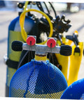 Two Pack Scuba Air Tank Valve Cover Protectors Lightweight Durable Valve Caps For Scuba Gear Shield Your Tank From Dings And Debris Easy On And Off Perfect For Long Dive Sessions on scuba tanks