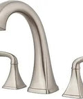 Roman Tub Faucet Trim With High Arc Spout And 2 Handles, 3 Hole Installation, Brushed Nickel Finish, Built To Last All Metal Construction