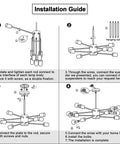 Installation guide for 8 Light Dope Modern Industrial Ceiling Chandelier with Adjustable Height Black Finish.