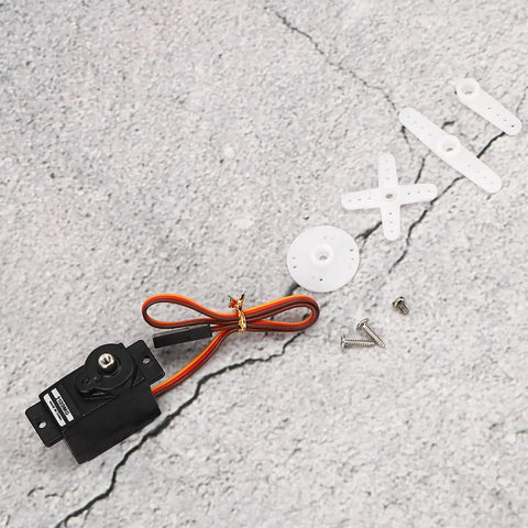 Badass 10g Metal Gear Micro Servo Featuring Solid Core Motor And Lightning Fast Digital Response For 450 Rc Helicopter Builds And Tight Control Upgrades That Go Hard On The Field, including accessories.