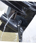 Boat Motor Flusher Outboard Engine Cleaner Accessory For Fresh Water Cooling, marine grade frame with hose attachment in use