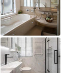 Heavy Duty Galvanized Steel Recessed Access Panel Frame Featuring Killer Smooth Push To Open Latch in modern bathroom settings.