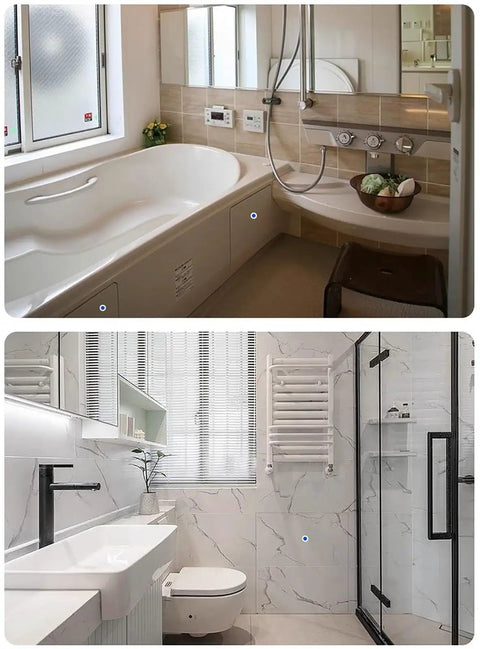 Heavy Duty Galvanized Steel Access Panel With Dead Easy Push To Open Latch, Recessed Invisible Drywall Door For Big Wall Cutouts in bathroom setting.
