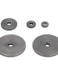 Top Tier 5 Piece Mini Lathe Gear Replacement Kit With T80 T45 T25 T20 Metric Sizes For Metal Cutting Tooling, showing five precision gears.