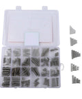 Top Notch 304 Stainless Steel Compression Springs Assortment Kit With 300 Small Mechanical Coils In 23 Sizes Perfect For DIY Projects And Mini Repair Work Comes With Storage Box For Easy Organization and Quick Access to All Your Essential Tools. 304 steel spring assortment in organized plastic box