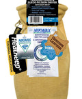 Heat Keep Thermal Lining Premium Pigskin Leather Mitts For Cold Weather Work with tags and packaging, medium size