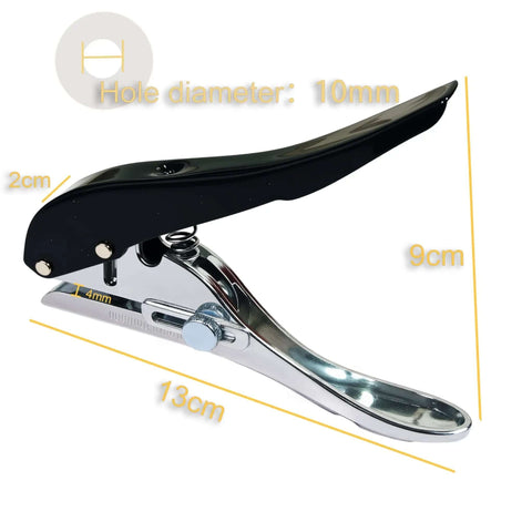 Heavy Duty 10mm Hole Punch For Paper Cards PVC Board And Cardboard Single Hole Punch Tool With Rugged Alloy Body Easy Grip