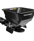 100 Pound Rear Spreader For Fast Attach On XT1 And XT2 Enduro Series Tractors Including GT50 GT54 SLX50 FAB ST54 FAB LX42 LX46 LX46 EFI FAB LT42 LT46 LT50 FAB GX54 in black