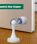 8 Pack Stainless Steel Magnetic Door Stoppers With Screws Magnetic Catch Holder For Wall Or Floor Mount White Door Stops