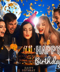 Bright Happy Birthday Neon Sign LED Light With Dimmable Switch For Backdrop Large Birthday Party Decoration