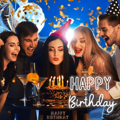 Bright Happy Birthday Neon Sign LED Light With Dimmable Switch For Backdrop Large Birthday Party Decoration